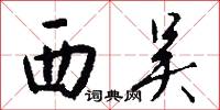 西吴怎么写好看