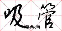 吸管怎么写好看