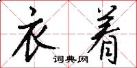 衣着怎么写好看