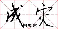 成灾怎么写好看