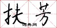 扶芳怎么写好看