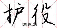 护役怎么写好看