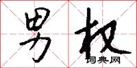 男权怎么写好看