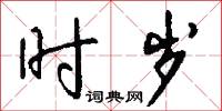 时岁怎么写好看