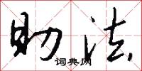 助法怎么写好看