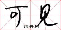 可见怎么写好看