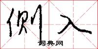 侧入怎么写好看