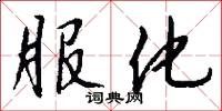服化怎么写好看