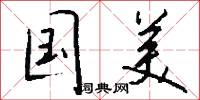 国美怎么写好看