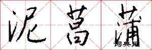 泥菖蒲怎么写好看