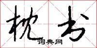 枕书怎么写好看