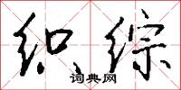 织综怎么写好看