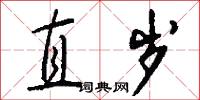 直岁怎么写好看