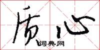 质心怎么写好看