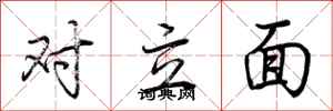 对立面怎么写好看