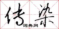 传染怎么写好看