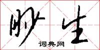 眇生怎么写好看