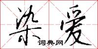 染爱怎么写好看