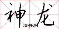 神龙怎么写好看