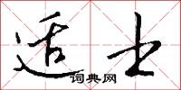 适士怎么写好看