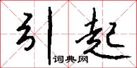 引起怎么写好看