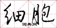 细胞怎么写好看
