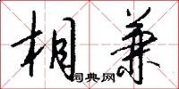 相兼怎么写好看