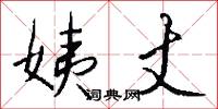 姨丈怎么写好看