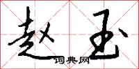 赵玉怎么写好看