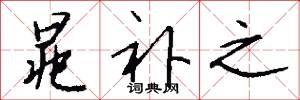 晁补之怎么写好看