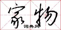 家物怎么写好看