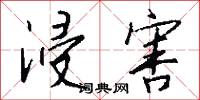 浸害怎么写好看