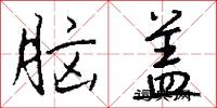 脑盖怎么写好看