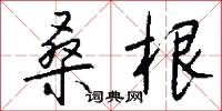 桑根怎么写好看