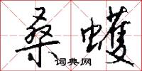 桑蠖怎么写好看