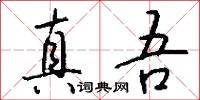 真吾怎么写好看
