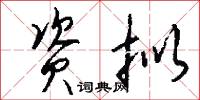 资拟怎么写好看