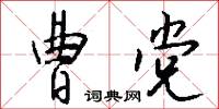 曹党怎么写好看