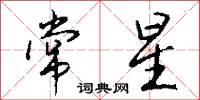 常星怎么写好看