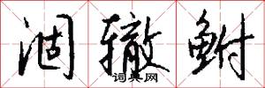 涸辙鲋怎么写好看