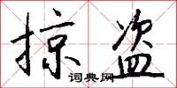 掠盗怎么写好看