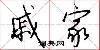 戚家怎么写好看