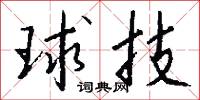 球技怎么写好看