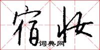 宿妆怎么写好看