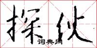 探伙怎么写好看