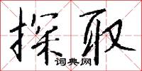 探取怎么写好看