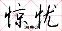 惊忧怎么写好看