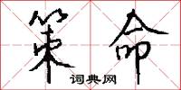 策命怎么写好看