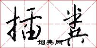 插粪怎么写好看
