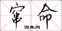 窜命怎么写好看